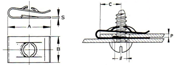 СКОБА ПОД САМОРЕЗ